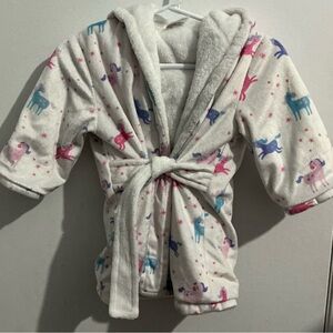 Cozy Kids Robe with Unicorn Print